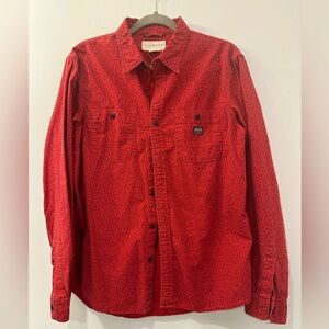 Denim & Supply, Ralph Lauren. Men's Red Button-Up Shirt